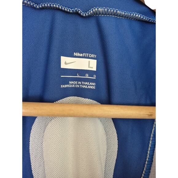 Nike Cycling Bicycle Vest Fit Dry Mens Large Gray Blue Full Zip Pocketed NWT - Picture 6 of 7